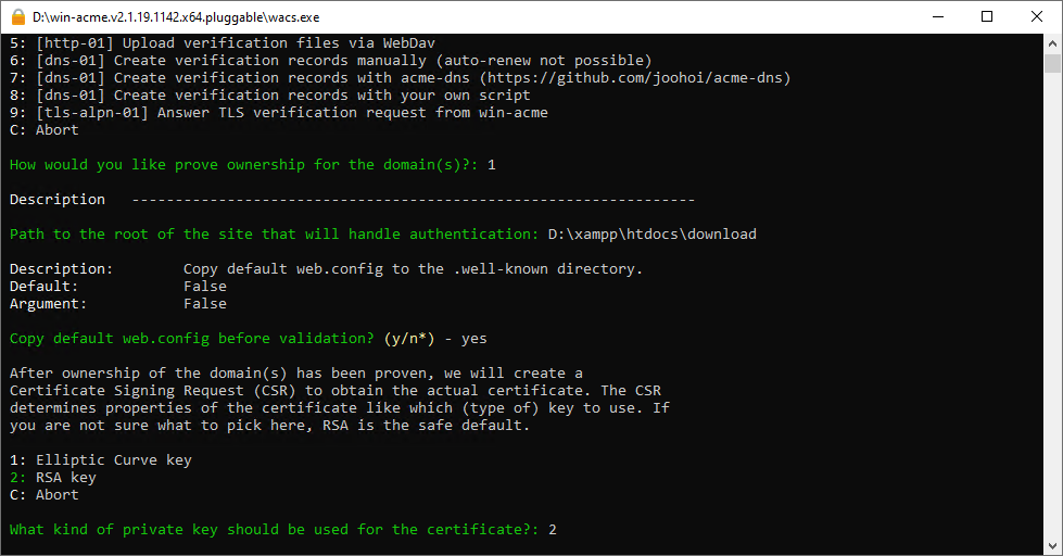 install ssl xampp windows verifikasi domain