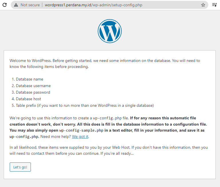 install wordpress di openlitespeed