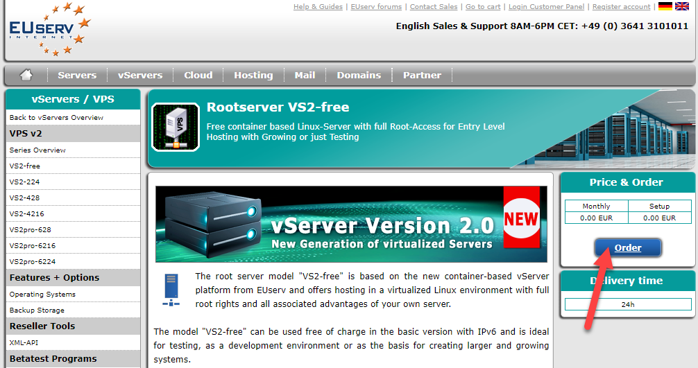 order vps gratis