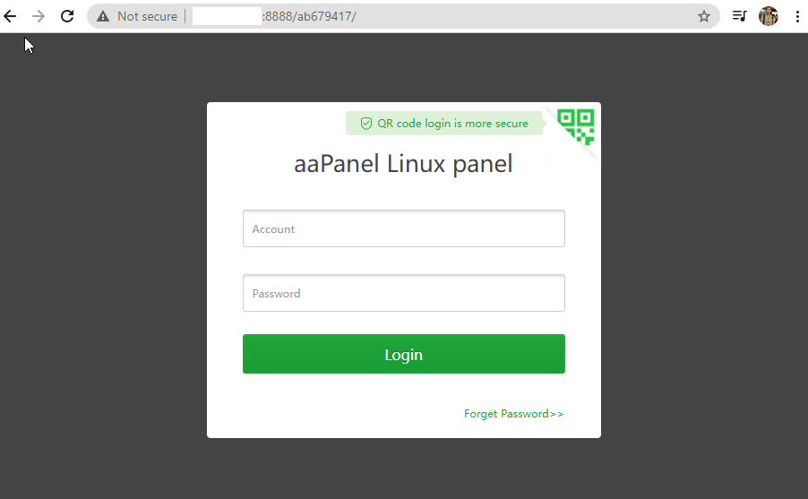 web gui aapanel